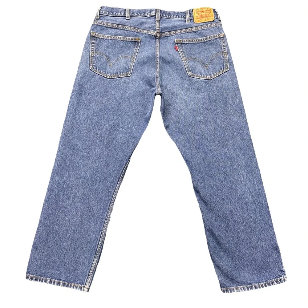 VTG Levis 505 Jeans Mens‎ 40x30 Blue Denim Regular Straight Fade Workwear Y2K